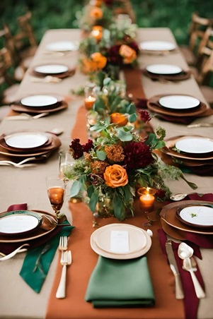 إليكِ الألوان الأكثر شيوعاً في حفلات الزفاف بموسم الخريف